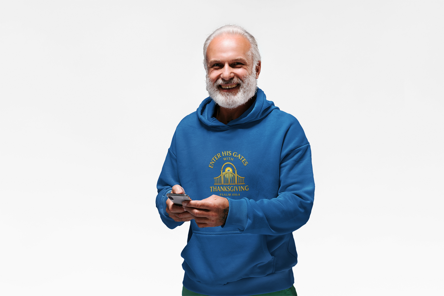 Enter His Gates with Thanksgiving – Unisex Midweight Softstyle Fleece Hoodie