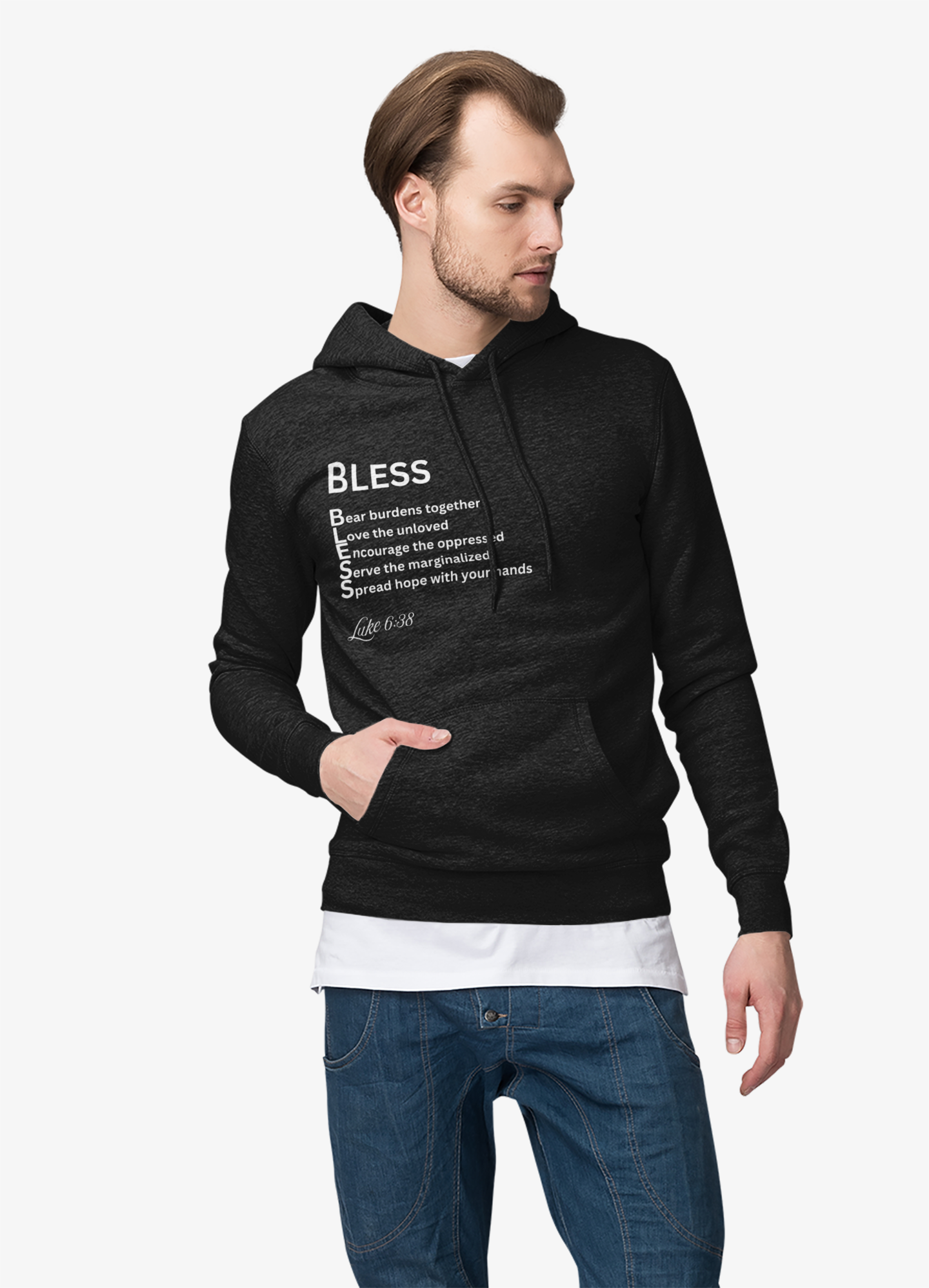 BLESS Social Justice Acrostic Hoodie