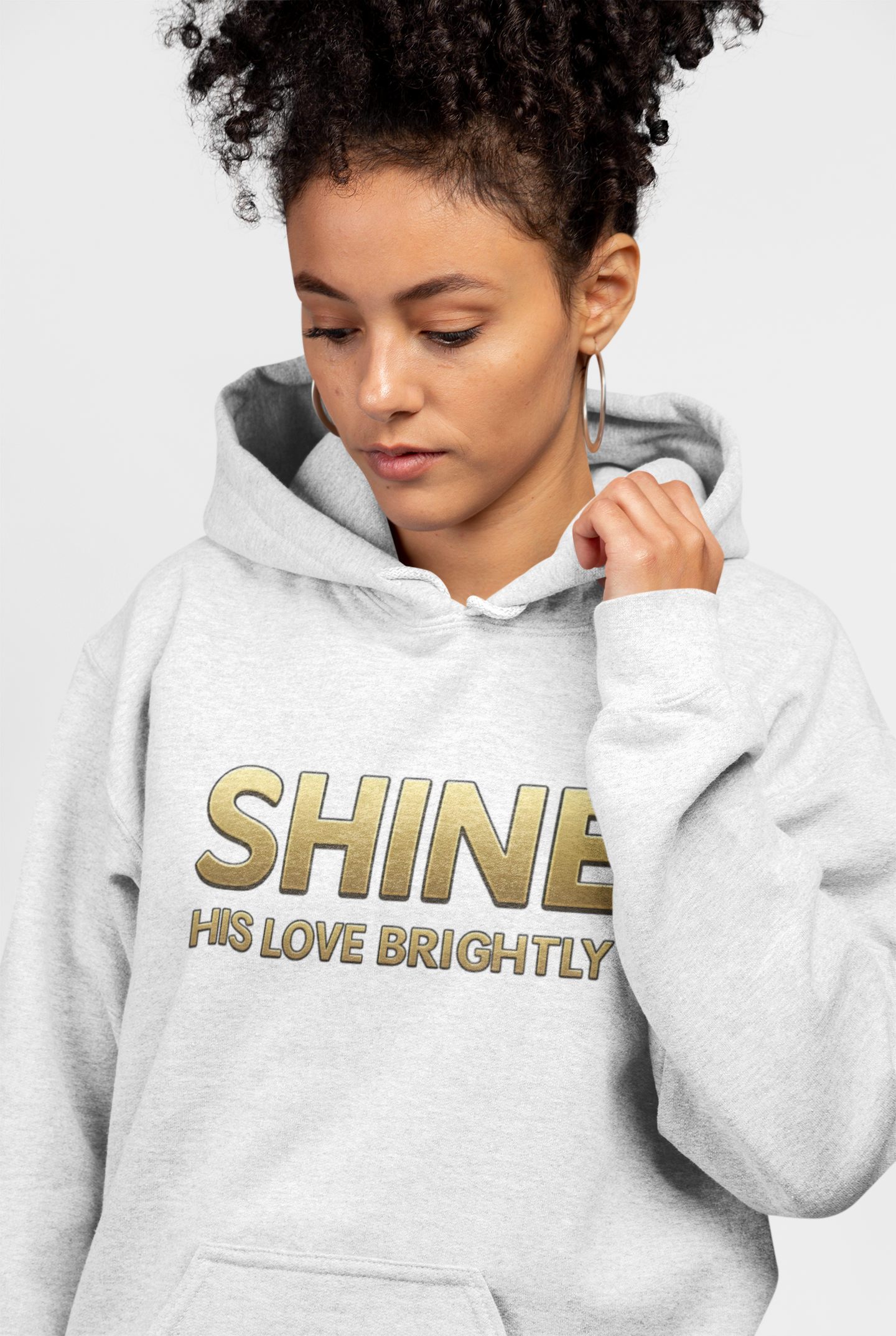 Shine His Love Brightly Unisex Midweight Softstyle Fleece Hoodie