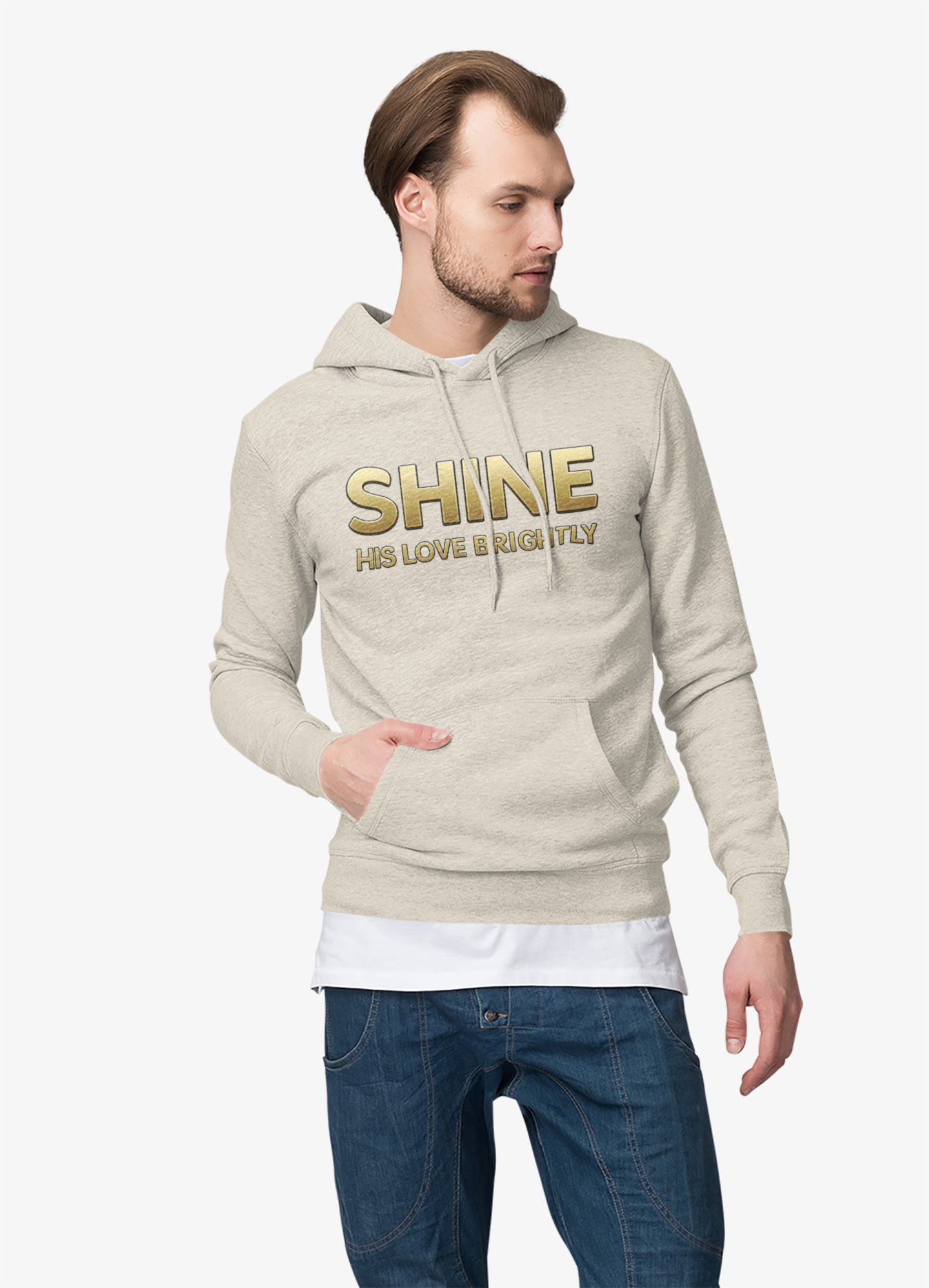 Shine His Love Brightly Unisex Midweight Softstyle Fleece Hoodie