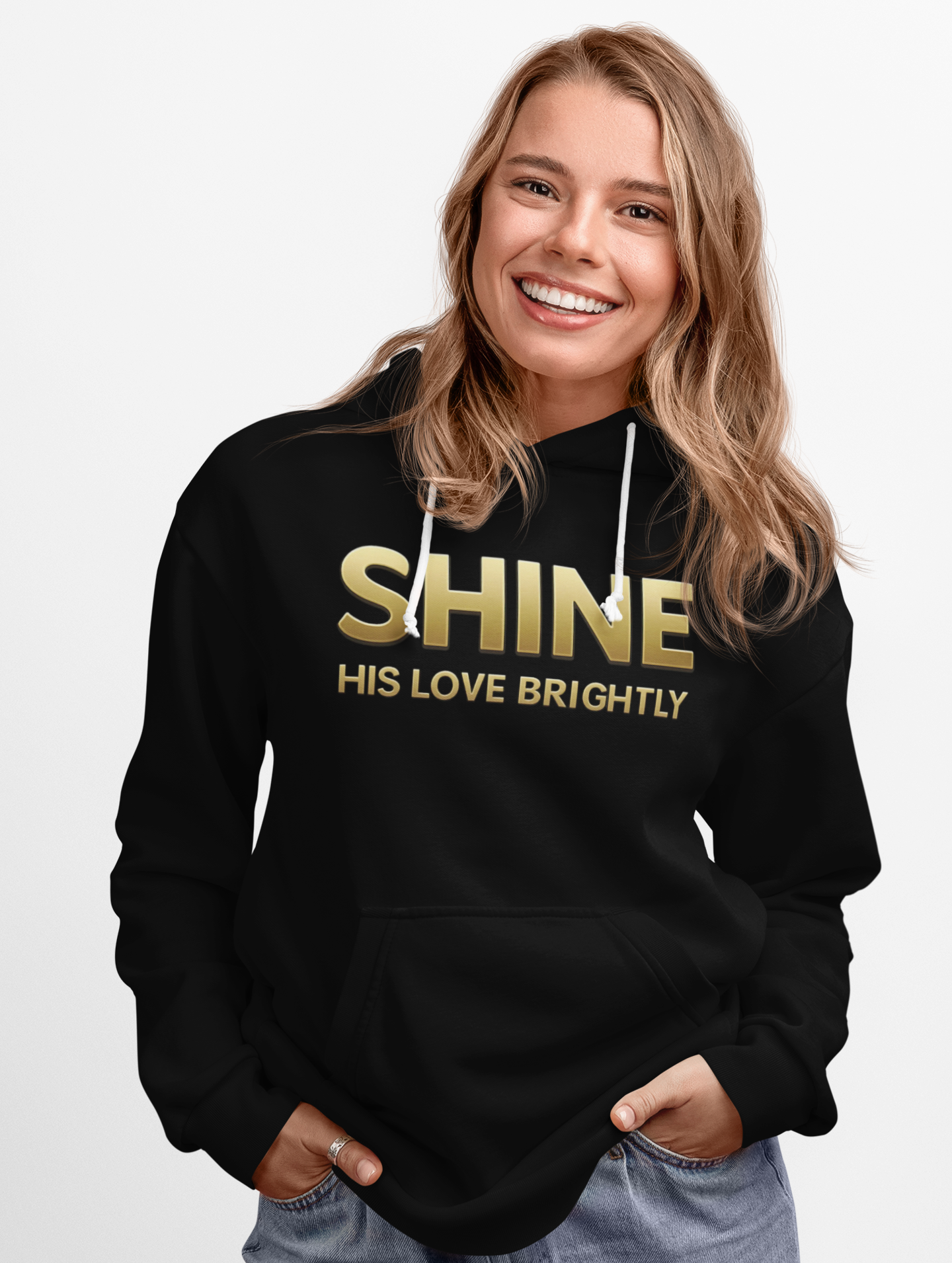Shine His Love Brightly Unisex Midweight Softstyle Fleece Hoodie
