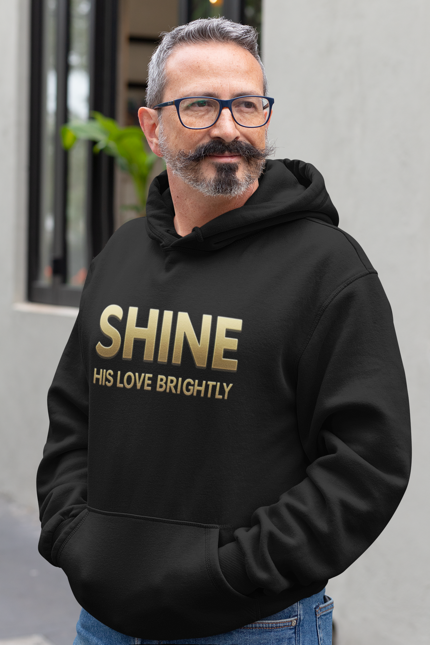 Shine His Love Brightly Unisex Midweight Softstyle Fleece Hoodie