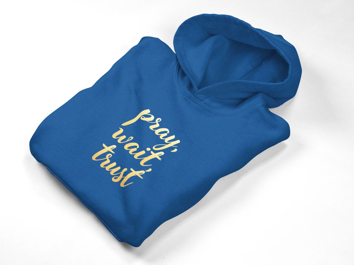 "Pray, Wait, Trust' Unisex Heavy Blend Hoodie Sweatshirt