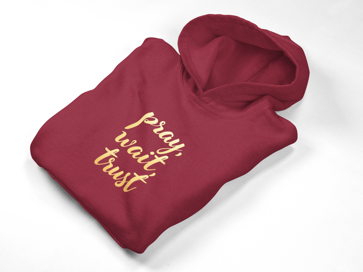 "Pray, Wait, Trust' Unisex Heavy Blend Hoodie Sweatshirt