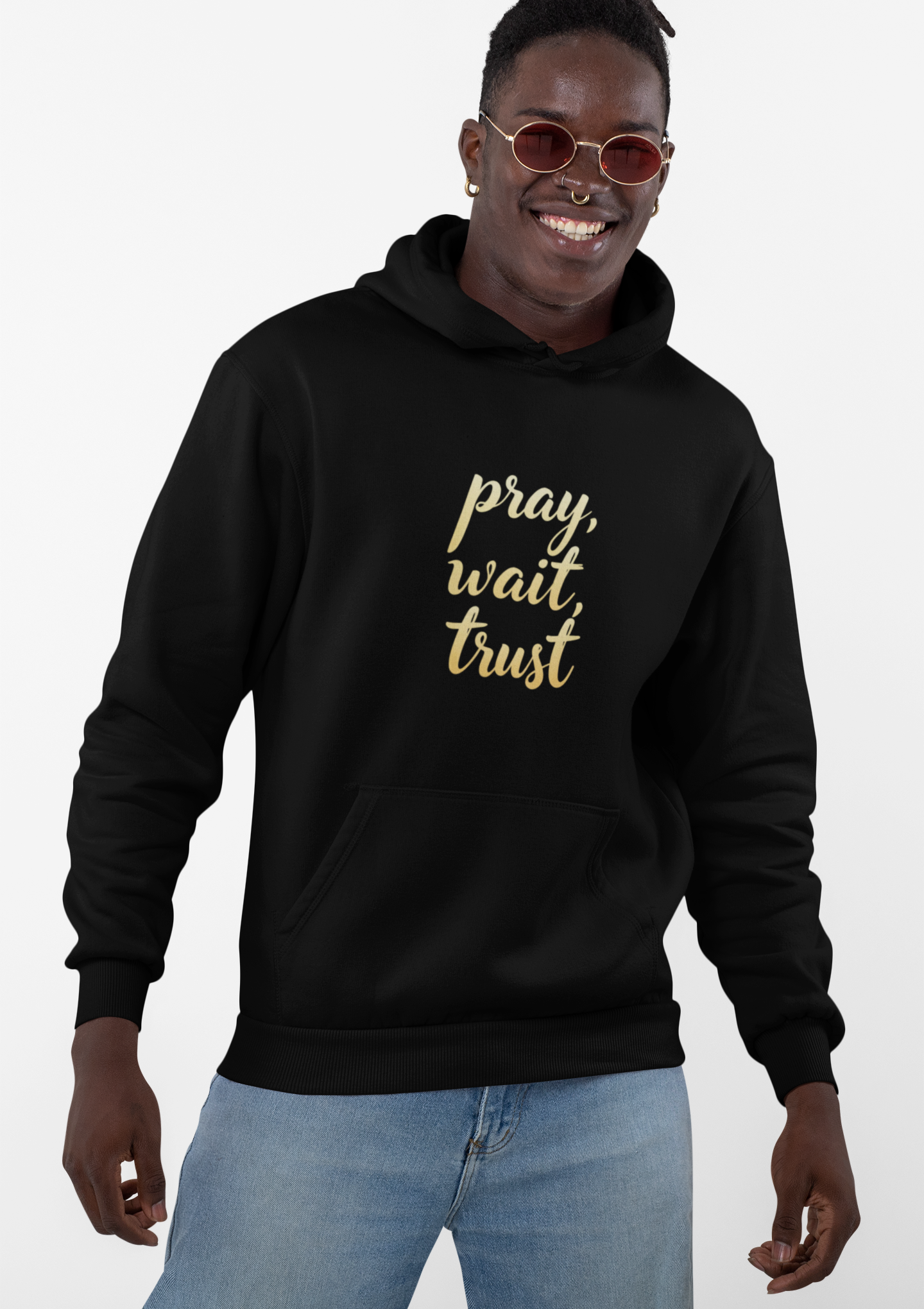 "Pray, Wait, Trust' Unisex Heavy Blend Hoodie Sweatshirt