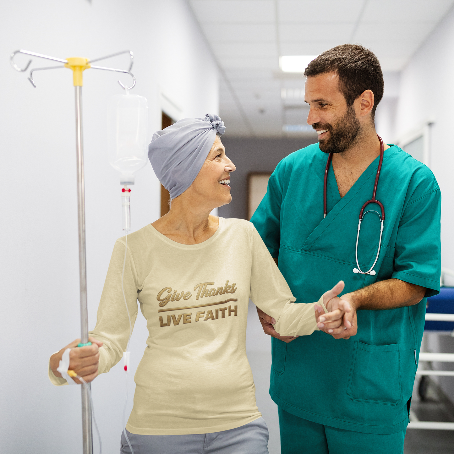 Give Thanks Live Faith Unisex Long Sleeve T-Shirt