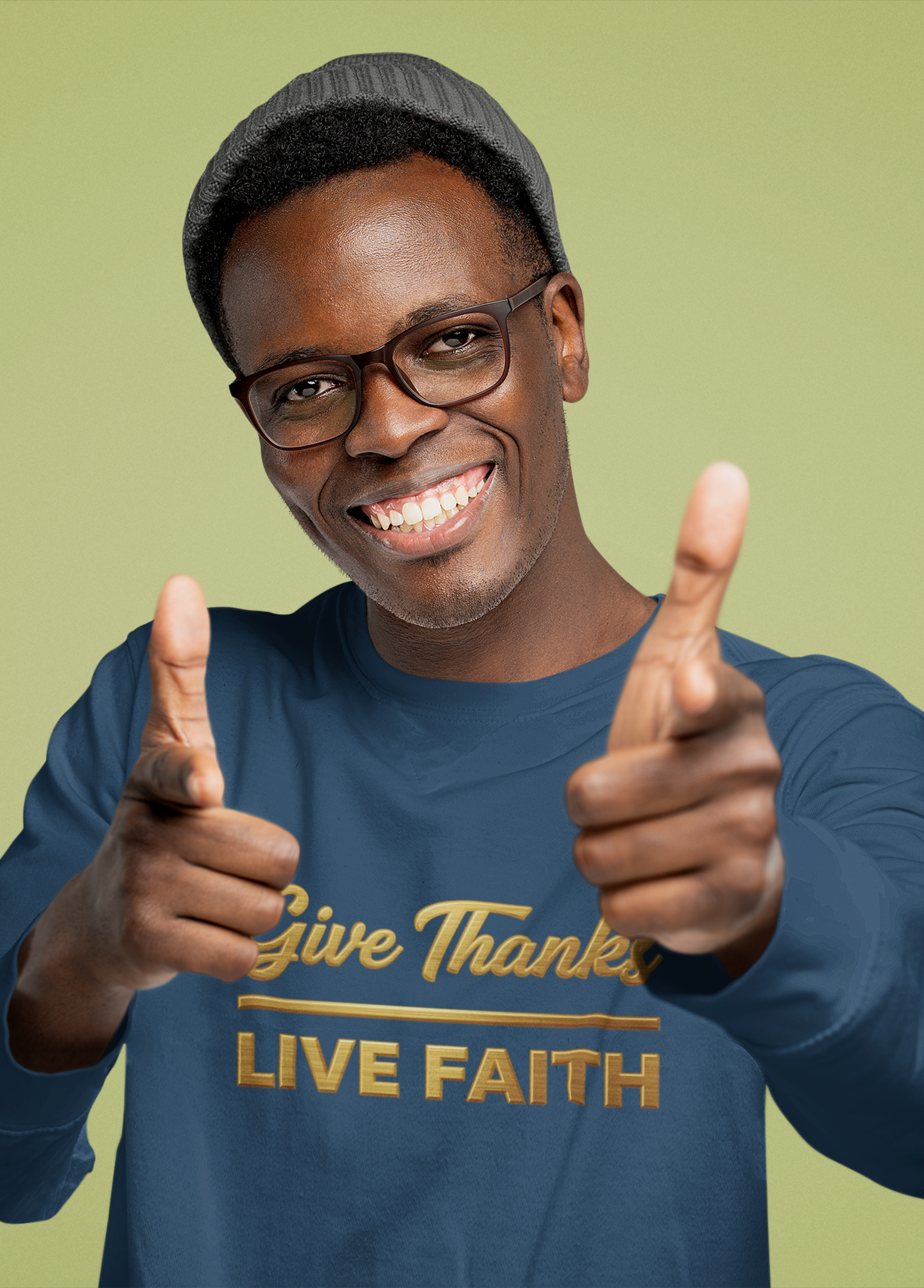 Give Thanks Live Faith Unisex Long Sleeve T-Shirt