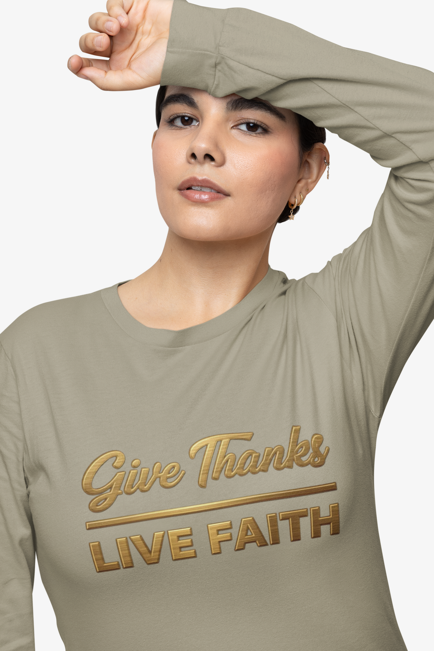Give Thanks Live Faith Unisex Long Sleeve T-Shirt