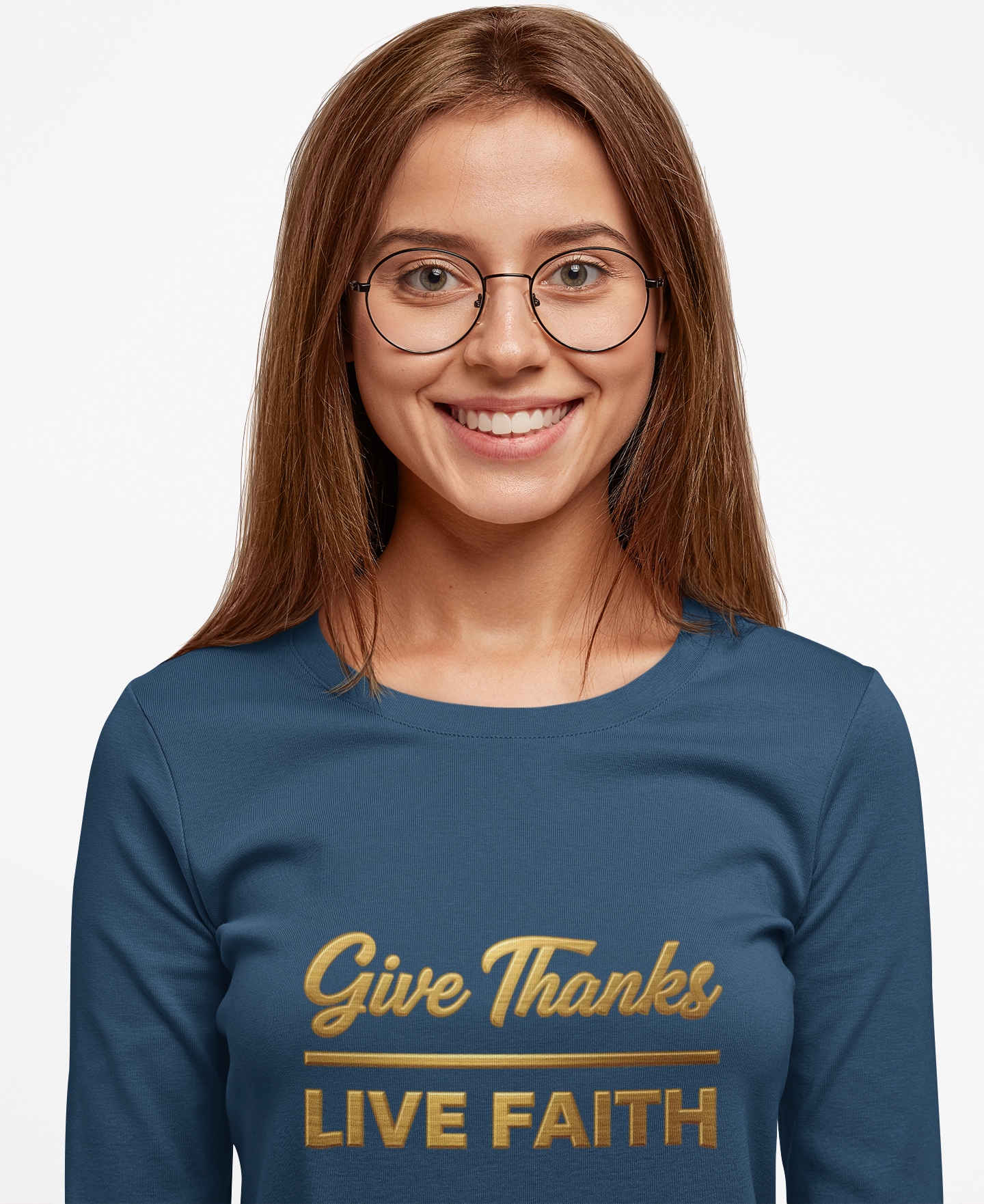 Give Thanks Live Faith Unisex Long Sleeve T-Shirt